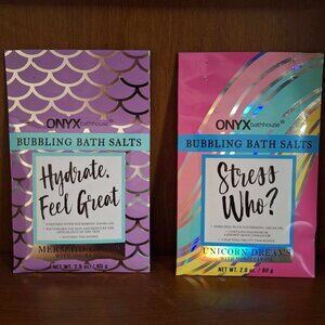 NIP Onyx Bathhouse Spa Collection Bubbling Bath Salts, Set of 2